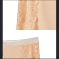 thumbnail image 6 of PiGOGI Women's Lace High Waist Underwear - Sexy Safety Pants - L to 2XL Comfortable Briefs Beige, 6 of 6