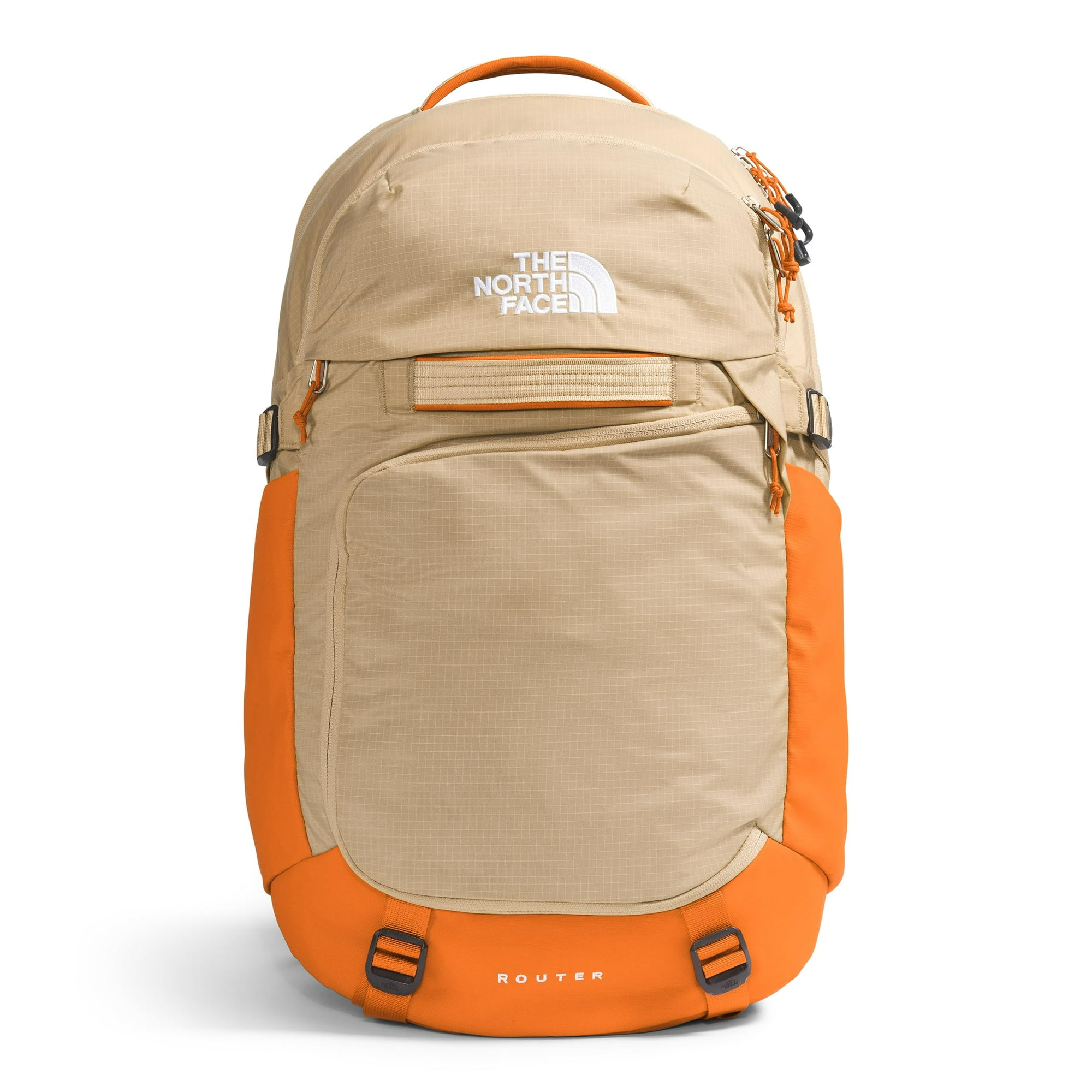 THE NORTH FACE Router Everyday Laptop Backpack, Khaki Stone/Desert Rust, One Size THE NORTH FACE Router Everyday Laptop Backpack, Khaki Stone/Desert Rust, One Size