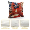 thumbnail image 4 of Qinduosi th of July Pillow Covers Inch Cardinal American Flag Patriotic Independence Day Throw Pillowcase Cushion Case Farmhouse Decorations for Sofa Couch White, 4 of 5