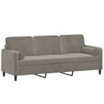 thumbnail image 2 of vidaXL Sofa Sectional Couch with Pillows and Cushions for Living Room Velvet, 2 of 42