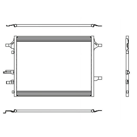 REACH 31-3998 Condenser for S60 2011-2015, S80 2015, V60 2015, XC60 2010-2015