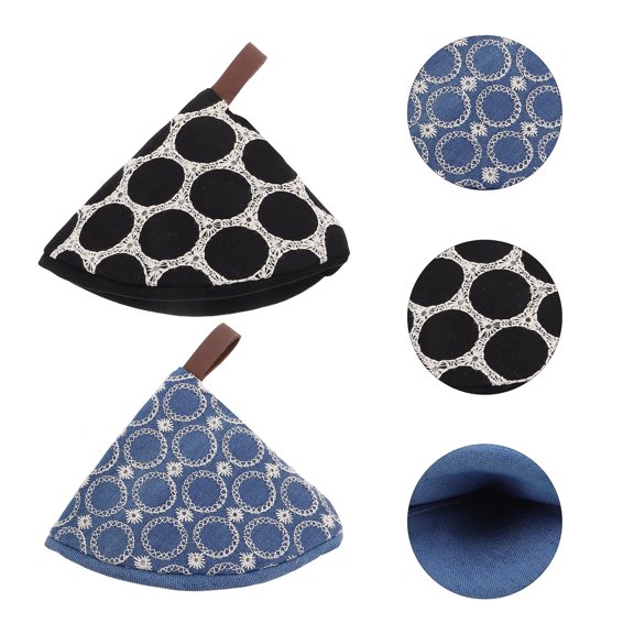 ETEREAUTY 2-Pack Handle Wraps for Cast Iron Skillets and with Embroidered Design