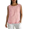 thumbnail image 2 of Shihyeh Linen Shirts for Women Linen Tank Tops for Women Linen Tops for Women Clothes for Women Summer, 2 of 9