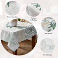 thumbnail image 5 of Green Coastal Table Cloth Waterproof Tablecloths, Summer Beach Starfish Coral Shell Nautical Tablecloth Dining Table Cover for Kitchen Party Tabletop Outdoor, Rectangle Tablecloth 60x120 Inch, 5 of 9