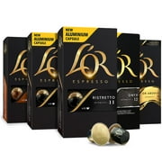 L'OR Espresso Pods, 50 Capsules Intense Variety Pack, Single Cup Aluminum Coffee Capsules Compatible with Nespresso Original Machines