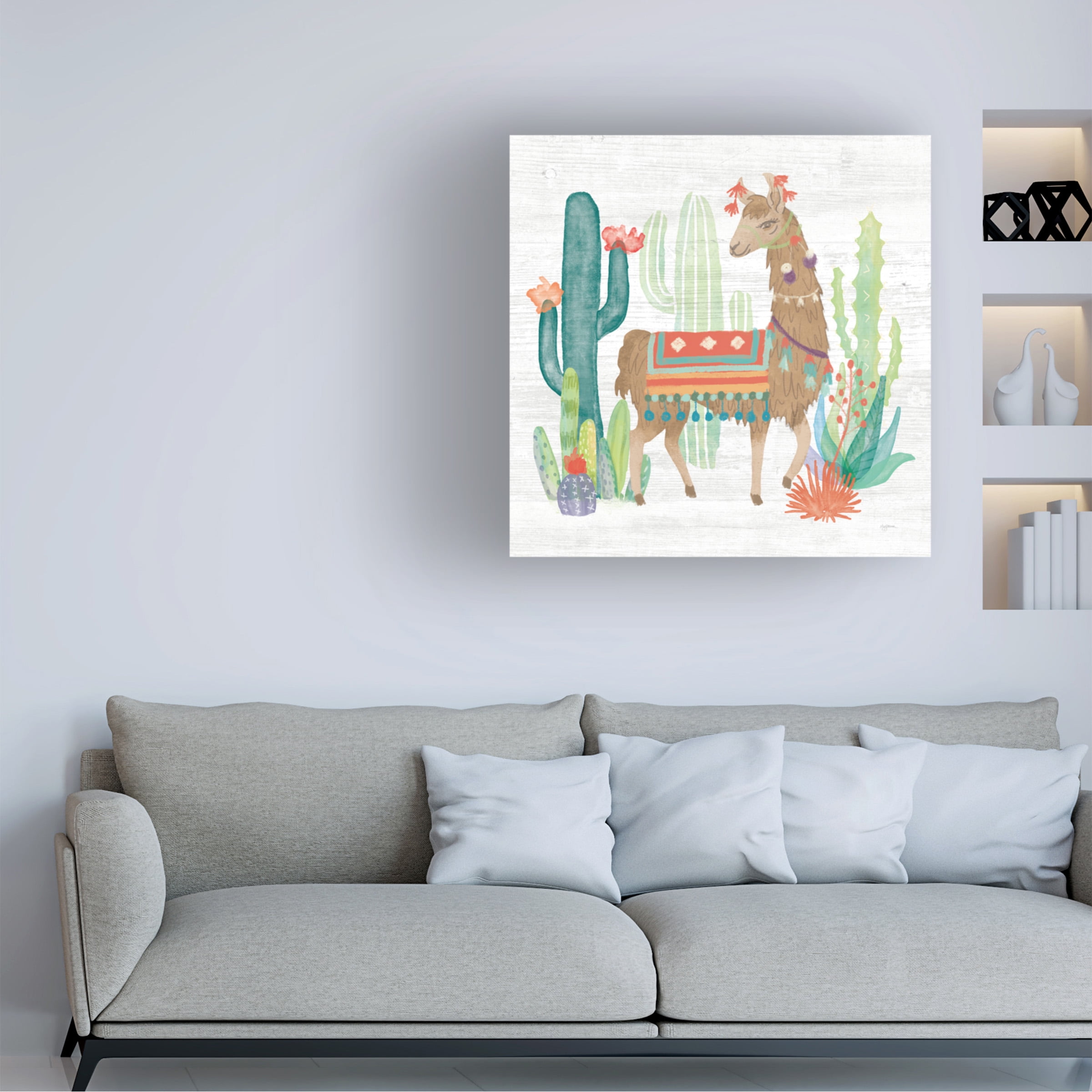 Mary Urban 'Lovely Llamas III' Canvas Art