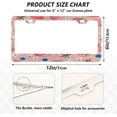 thumbnail image 3 of GZHJMY Strawberries Blueberries License Plate Frames Set of 2, Universal Aluminum License Plate Holders 2 Holes Car Tag Frames Automotive Exterior Accessories with Screw Caps Decorative, 3 of 7
