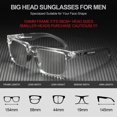thumbnail image 2 of Gafas de Sol STGATN XL Cabeza Grande para Hombre TR90 Polarizadas con Protección UV400, 2 of 7