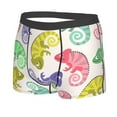 thumbnail image 2 of Bingfone Colorful Pattern With Cute Chameleons Men'S Underwear - Casual Stretch Boxer Briefs-Xx-Large, 2 of 9