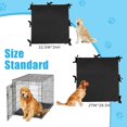thumbnail image 2 of Adjustable Soft Dog Crate Divider Panel for 36" Crate, Black 27" H x 28.5", 2 of 5