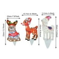 thumbnail image 5 of JHGoosa 2D Light Up Christmas Rooster Garden Decor Acrylic Rooster Dogs Reindeer Garden Stake With Lights Yard Decor Garden Statue Realistic Garden Sculpture For Backyard Lands, 5 of 9