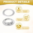 thumbnail image 3 of Uxcell 12mm/1/2" Metal Eyelets, Eyelets and Grommets Kit for DIY Project, Silver 150 Pcs, 3 of 7