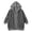 Grey, variant on Womens Leopard Print Hooded Cardigan Open Front Button Knit Sweater Coat Loose Drop Shoulder Long Sleeve Casual Outerwear