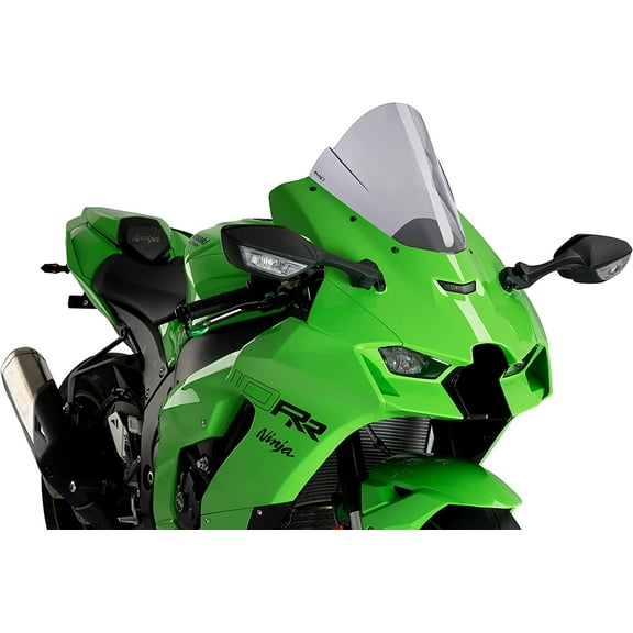 PUIG HI-TECH PARTS Race Windscreen - 12-1/2" - Smoke - Ninja ZX-10R 20541H