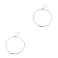 thumbnail image 4 of ZheElen Woman Anklet Exquisite Jewelry Accessory Simple Style Ankle Decoration Foot Chains Ankles Chain for Dress Decor Silver 2Set, 4 of 6
