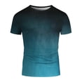 thumbnail image 4 of WAYUTE Mens T Shirts Short Sleeve Crew Neck Gradient Color Workout Athletic Shirts Performance Loose Tee for Gym Training Casual Summer T Shirt, 4 of 4