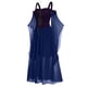 thumbnail image 3 of WILLBEST Vestidos Casuales para Mujer Verano Vestido Largo de Talla Grande para Mujer, Vestido con Hombros Descubiertos y Mangas Abullonadas, Vestido de Verano con Cordones de Color Liso XXXXXGrande, 3 of 3