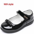 thumbnail image 1 of Zapatos de princesa, zapatos de cuero para niños, Nudo de mariposa blanco y negro, ceremonia escolar, zapatos de rendimiento para niñas, escuela para estudiantes, 1 of 5