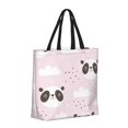 thumbnail image 2 of Naloa Cute Panda Tote Bag for Women, Foldable Tote Bag With Zipper, Large Shoulder Bag, Top Handle Handbag for Travel, Work, Shopping, 2 of 9