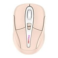 thumbnail image 4 of Ratón inalámbrico portátil de 2,4G, recargable por USB, 3 niveles DPI, silencioso, integrada de 400mAh, 1600DPI para ordenador de escritorio, Rosado Macarena Ratones para juegos, 4 of 7