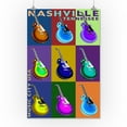 thumbnail image 3 of Nashville, Tennessee, Guitar Pop Art (16x24 Giclee Gallery Art Print, Vivid Textured Wall Decor), 3 of 3