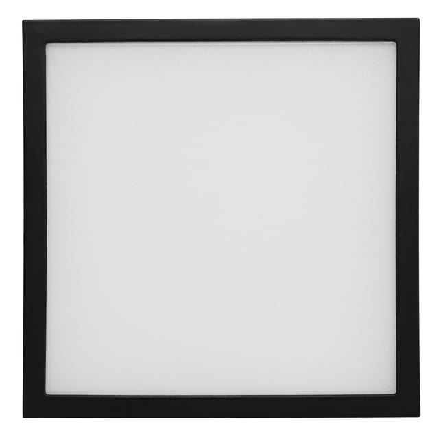 Lámpara De Techo LED Spot Cuadrado Illux 15 Watts 17 cm Luz Cálida 3000 K Negro TL-2816.N30