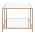 thumbnail image 3 of Furniture of America Tenne Glass Top Coffee Table, Champagne, 3 of 5