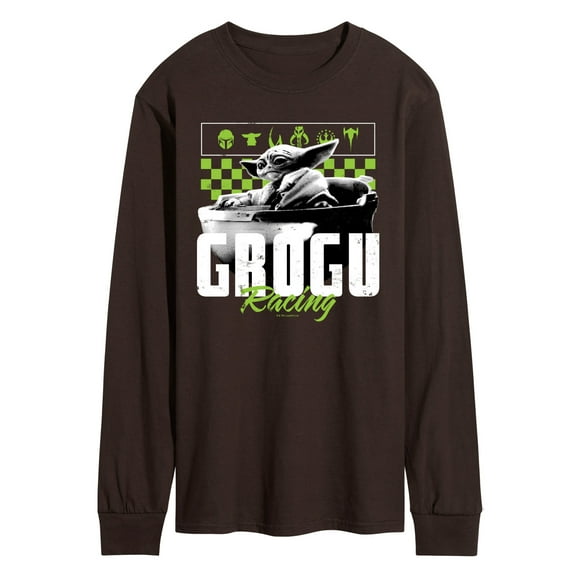 Star Wars - The Mandalorian Grogu Racing Jersey - Men's Long Sleeve Graphic T-Shirt