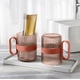 thumbnail image 4 of Vaso transparente para enjuague bucal de 380 ml con asa - vaso de plástico para enjuague para higiene bucal, 4 colores disponibles, 11x10,5x7,5 cm, 4 of 6