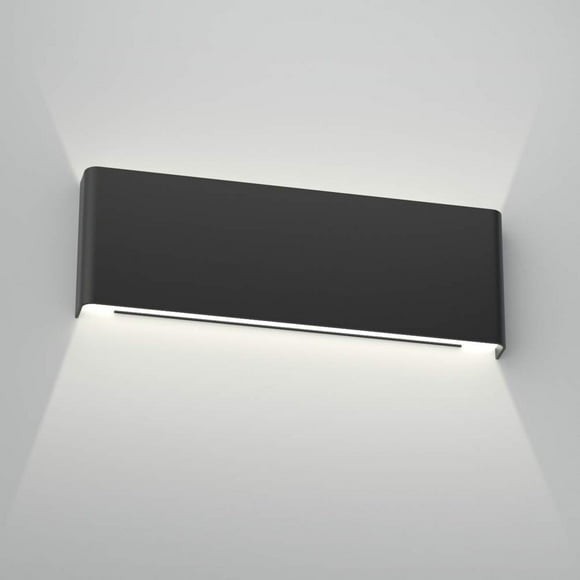 Aipsun Luminaire de Meuble-Lavabo Moderne Noir de 15,8 Po à DEL Lumineux vers le Haut et vers le Bas pour Salle de Bain, Luminaires Muraux (Lumière Blanche 5000K)