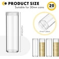 thumbnail image 2 of 20 Pieces Coin Storage Tube Half Dollars Round Clear Tubes Container with Screw on Lid Organizer for Collection Supplies, 2 of 4