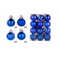thumbnail image 2 of 24 Uds bolas de Navidad hermosas artesanías bolas colgantes de 3cm para interior (azul real) Tmvgtek Para estrenar, 2 of 4