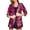 Red, variant on IROINNID Women's Blazer Jacket Long Sleeve Print Notch Lapel Outwear, Leisure Business Attire Leopard Button Slimming Cardigan Jacket