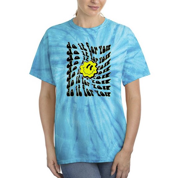 Do It For You! Happy Face Tie Dye Cyclone Women -Image by Shutterstock, Female XX-Large