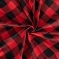 thumbnail image 3 of Mantel ShinyBeauty 137 x 137 cm con diseño de búfalo rojo y negro, 3 of 8
