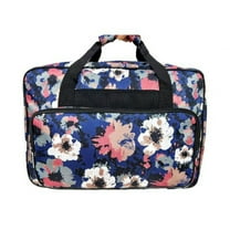 Kuntesetty Sewing Machine Carrying Case Floral Tote Storage Bag for Home Transport Gift