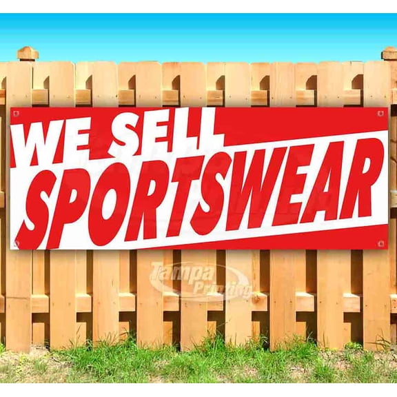 We Sell Sportswear 13 oz Vinyl Banner With Metal Grommets