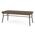 thumbnail image 2 of Mystic Reception Waiting Room 18.5" 2-Seat Bench / Charcoal Steel / Brown, 2 of 5