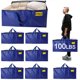 thumbnail image 1 of Demiwise Paquete de 8 bolsas impermeables para mudanzas con cremalleras fuertes y asas reforzadas, 100 lbs. Bolsas de almacenamiento grandes extra resistentes para embalaje y almacenamiento en mudanza, 1 of 5