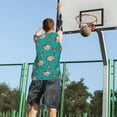 thumbnail image 5 of Pofeuu Starfish and Shell Print Basketball Jersey, Shirts for Men Youth Basketball Jersey Crew Neck-3X-Large, 5 of 6