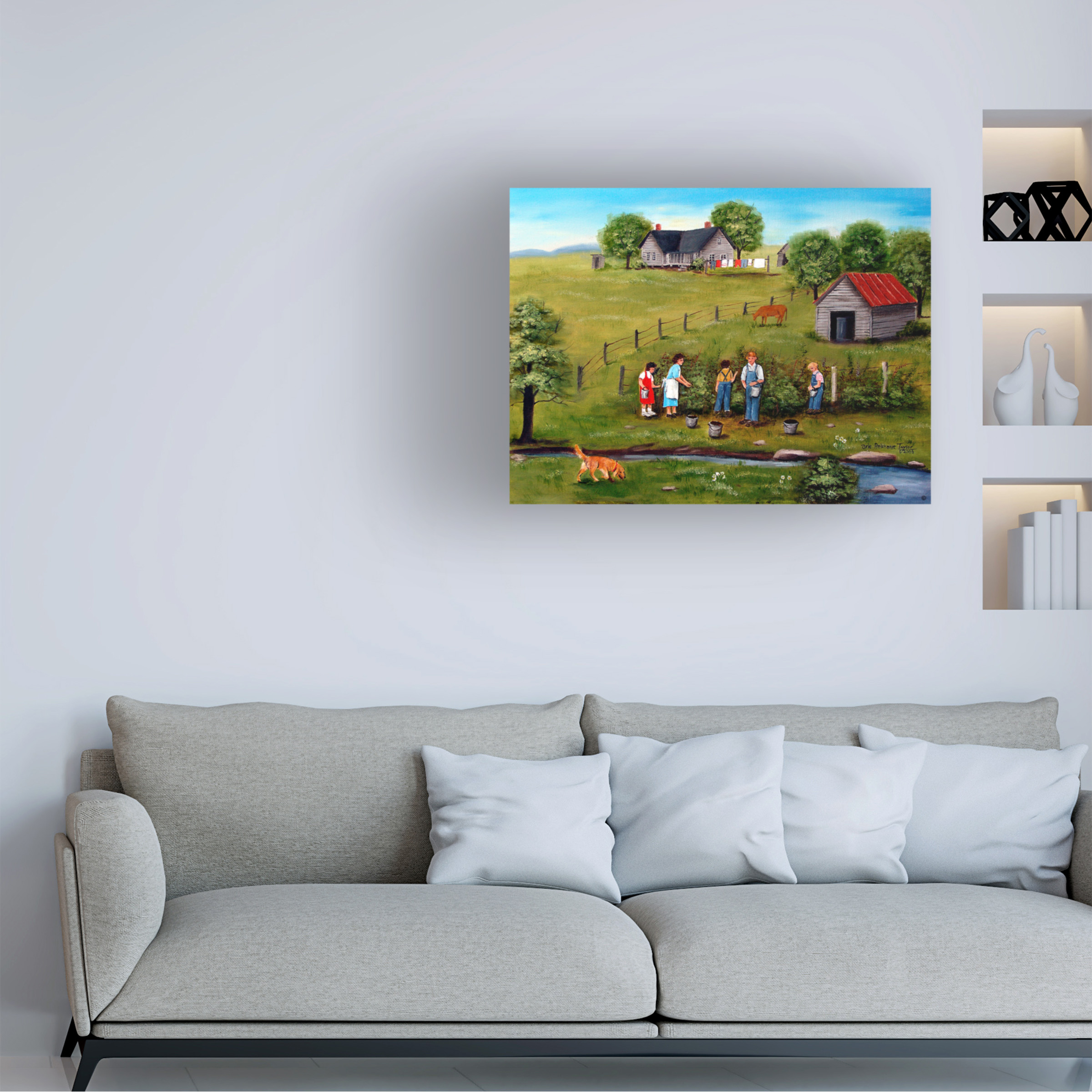 Trademark Fine Art 'Pickin' Canvas Art by Arie Reinhardt Taylor