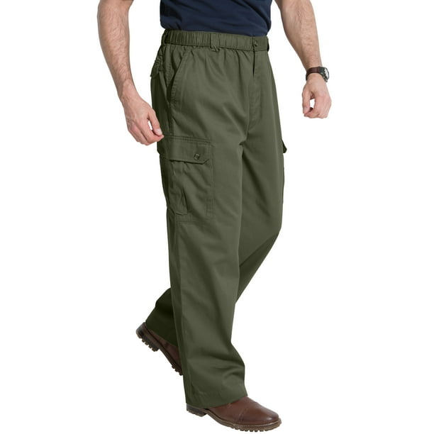 Kingsize - Kingsize Men's Big & Tall Knockarounds Full-elastic Waist Cargo Pants Casual Pants