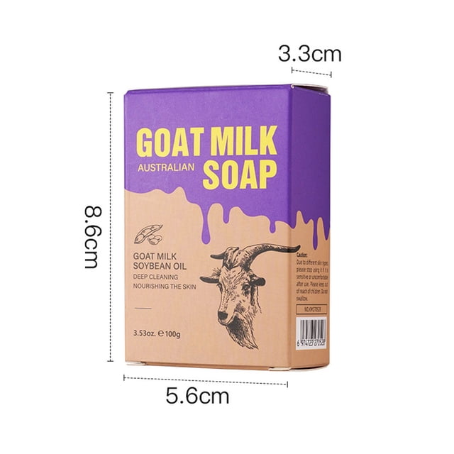 Jabón de leche con fragancias duraderas, hidratante, limpiador profundo, corporal y facial, apto para todo el mundo, 100 g por jabón
