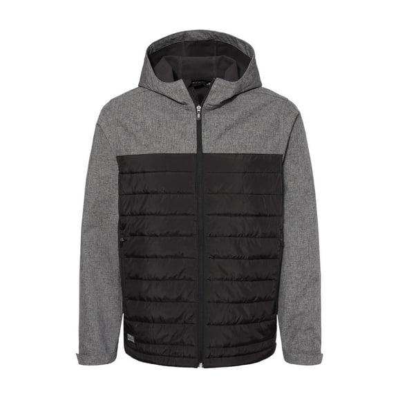 Dri Duck 5324 Men's Pinnacle Puffer Body Softshell Hooded Jacket