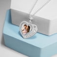 thumbnail image 3 of Picturesongold.Com Heart W/ # 1 Mom Etched Necklace Pendants Female-3/4 inx3/4 inch-Sterling Silver, 3 of 7