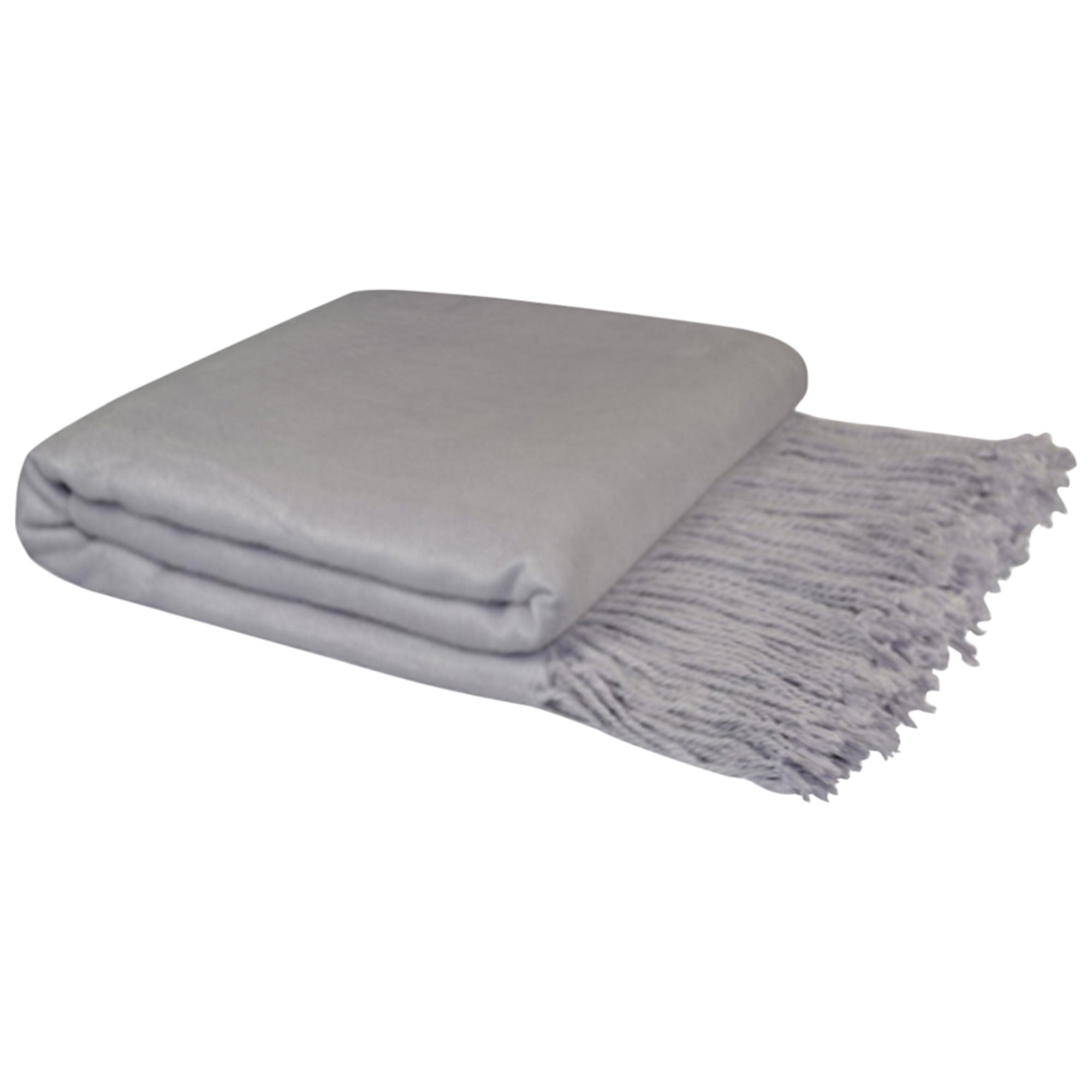 Unique Bargains Viscose Decorative Throw Blanket, 50" x 65" Whisper Gray