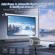 [1100 ANSI & Built-in TV] Magcubic Portable Projector 1080P Native with Auto Focus, Auto Keystone Correction, WiFi & Bluetooth, Built-in Streaming TV Stick, Supports 4K HDR10, Ideal for Home Theater