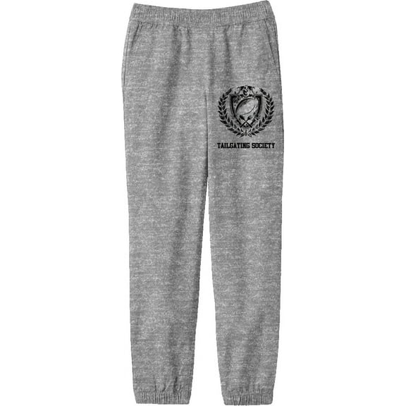 American Football Tailgating Society Youth Heather Gray Jogger Pants-Medium