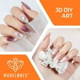 thumbnail image 6 of Modelones 3D Nail Gel Art, Sculpting Gel Glue for Molding, Drawing, Nail Charms & Gems, Chrome Powder and Rhinestone Design No Wipe, U V Light Cured Salon & DIY Use, 6 of 7