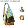 thumbnail image 3 of Fashion Forward Sling Backpack - Runway Inspired Abstract Print Shoulder Bag, Anti-Theft for Urban Life, 3 of 4